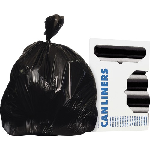 Low Density Black Trash Can Liners 55 Gallon Capacity