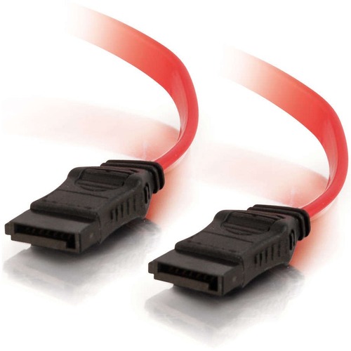 C2G 6in 7-pin 180° 1-Device Serial ATA Cable - 6" SATA Data Transfer Cable - First End: 1 x 7-pin SATA 3.0 - Female - Second End: 1 x 7-pin SATA 3.0 - Female - Red - 1 Each