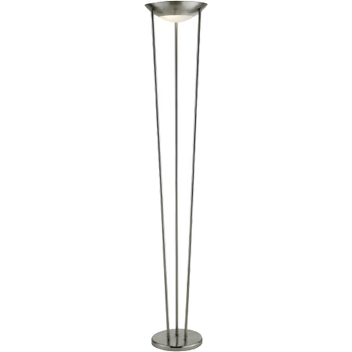 Adesso Odyssey Floor Lamp - 150 W Bulb - Silver