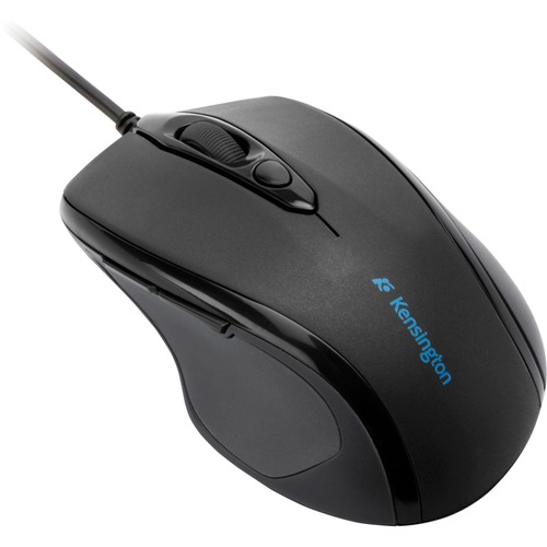 Kensington Pro-Fit Mid-size Wired Optical Mouse - Optical - Cable - Black - 1 Pack - USB - Scroll Wheel - Right-handed Only - Mice - KMW72355