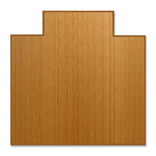 Anji Tri-fold AMB0500 Chair Mat with Tongue - Hard Floor, Carpeted Floor - 51" Length x 47" Width x 0.472" Thickness - Bamboo - Natural - 1