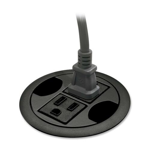 HON Power Outlet - 2 x Power Receptacles - Black - 1