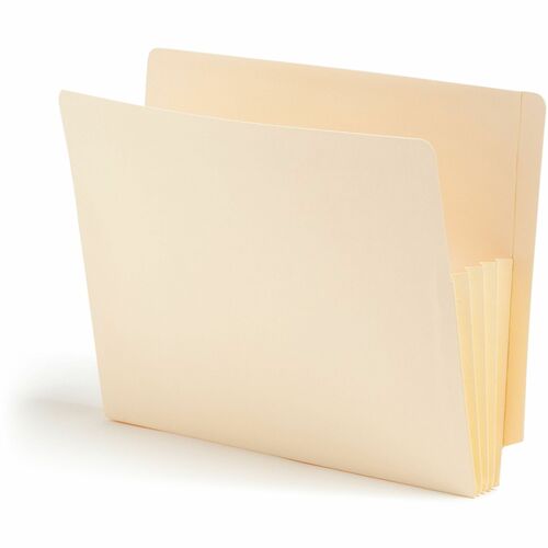 Smead End Tab Convertible File Pockets - Letter - 8 1/2" x 11" Sheet Size - 3 1/2" Expansion - Manila - Manila - Recycled - 10 / Box