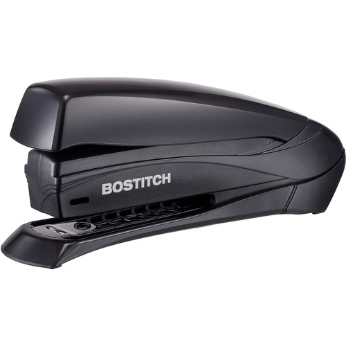 Bostitch Inspire 20 Spring-Powered Premium Desktop Stapler - Staples Upto 20 Sheet - Holds Upto 210 Staple - Full Strip - Staple Size: 0.25" - Black - Rubber - 1 Each