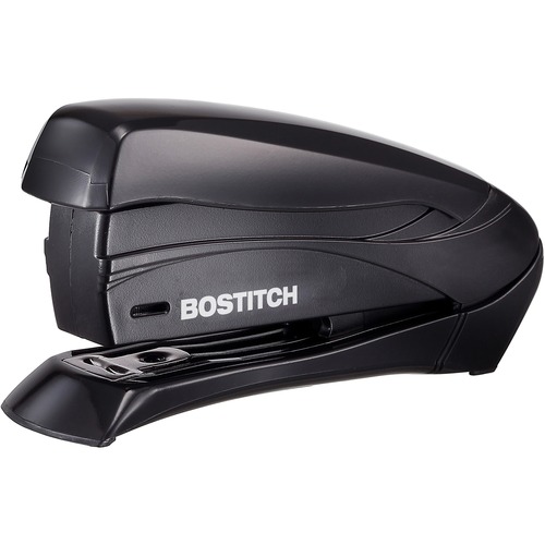 Bostitch Inspire 15 Spring-Powered Compact Stapler - 15 Sheets Capacity - 105 Staple Capacity - Half Strip - 1/4" Staple Size - Black