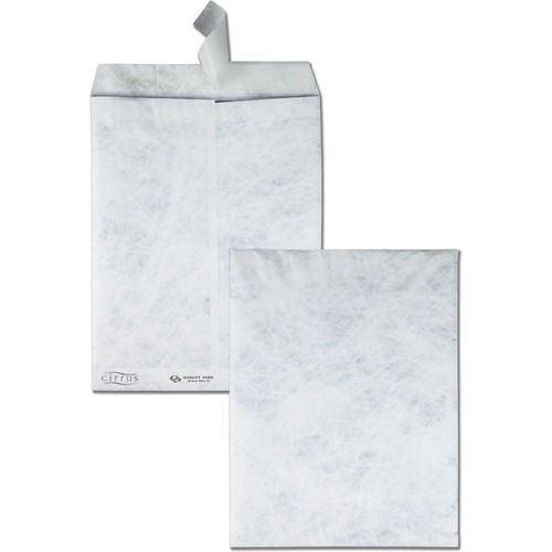 Quality Park Lightweight Tyvek Catalog Envelopes - Catalog - 10" Width x 13" Length - Peel & Seal - Tyvek - 100 / Box - White