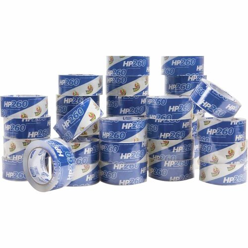 Duck Brand HP260 Packing Tape - 60 yd Length x 1.88" Width - 3" Core - 3.10 mil - Acrylic Backing - UV Resistant - For Packing, Shipping, Mailing - 36 / Carton - Clear