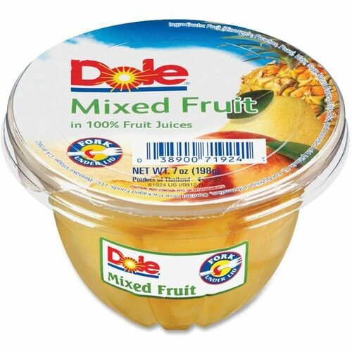 Dole Mixed Fruit Cups - Mixed Fruit - 7 oz - 12 / Carton