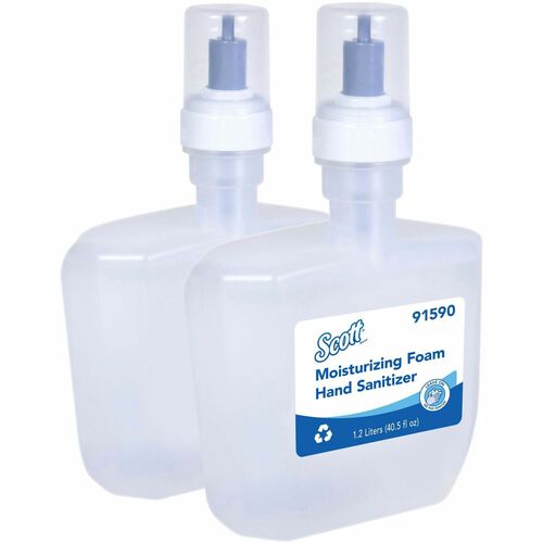 Scott Hand Sanitizer Foam Refill - 1.20 L - Hand - Clear - 2 / Carton