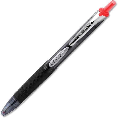 Zebra Pen Sarasa SE Gel Pen - Medium Pen Point - 0.7 mm Pen Point Size - Retractable - Red Water Based Ink - Translucent Barrel - 1 / Box