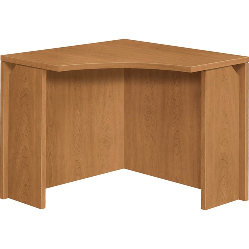 HON 10500 Series Curved Corner Unit - 36" x 18" x 29.5" - Square Edge - Finish: Harvest, Laminate - Scratch Resistant, Stain Resistant, Spill Resistant
