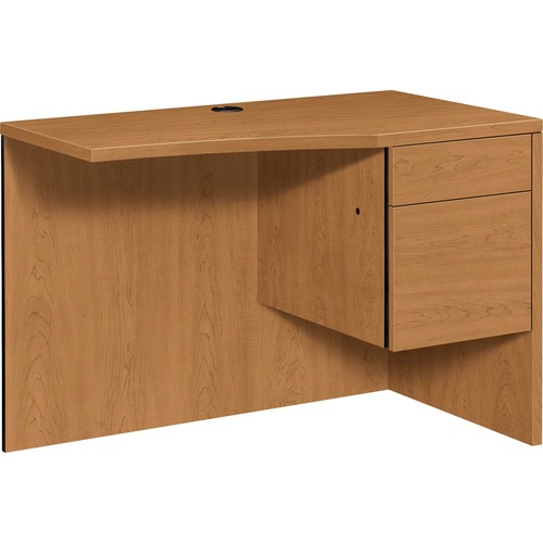 HON 105817R Right Curved Return - 42" x 24" x 29.5" - Finish: Harvest, Laminate - Stain Resistant
