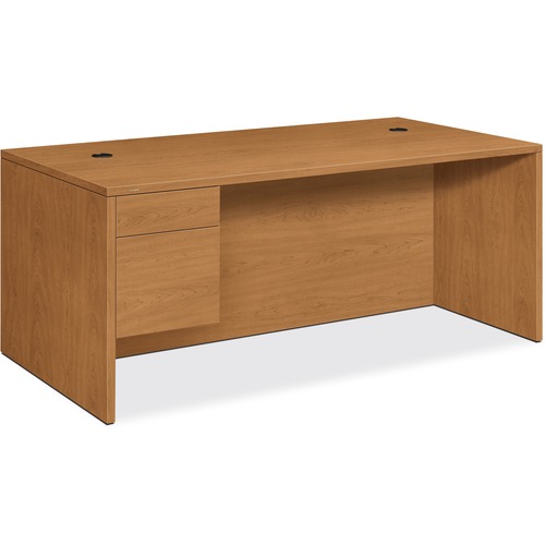 HON 10586L Left Return - 29.5" Height x 72" Width x 36" Depth - Single Pedestal on Left Side - Finish: Harvest, Laminate - Stain Resistant - 1 Each