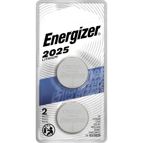 Energizer Coin Cell Lithium General Purpose Battery - For Multipurpose - 3 V DC - 1 / Pack - Calculator & Watch Batteries - EVE2025BP2N