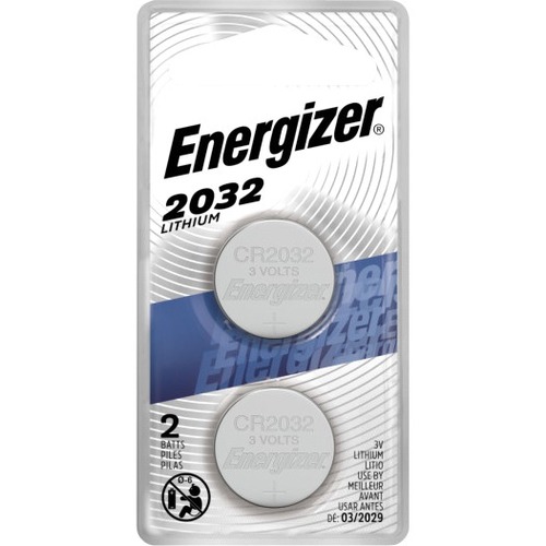 Energizer Coin Cell Lithium General Purpose Battery - For Multipurpose - 3 V DC - 2 / Pack = EVE2032BP2N