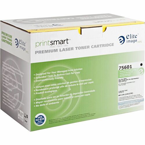 Elite Image Remanufactured Extended Yield Laser Toner Cartridge - Alternative for HP 27X (C4127X) - Black - 1 Each - 15000 Pages