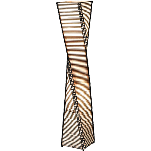 Adesso 4046 Stix Floor Lantern - 30 W Bulb - Wood - Black