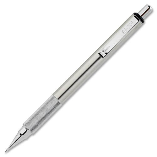 Zebra Pen M-701 Mechanical Pencil - 0.7 mm Lead Diameter - Refillable - Silver Stainless Steel Barrel - 1 Each