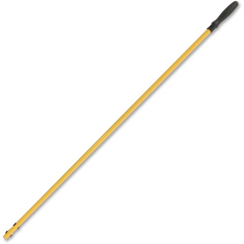 Rubbermaid Quick Connect Microfibre Mop Handle - 58" (1473.20 mm) Length - Yellow - Aluminum - 1 Each - Brooms & Sweepers - RUBFGQ75000YL00
