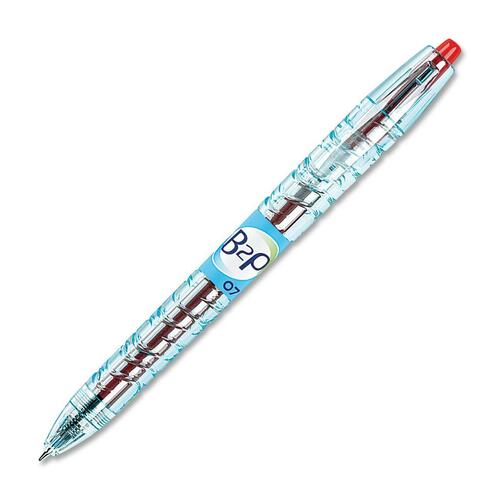B2P Rollerball Pen - 0.7 mm Pen Point Size - Retractable - Red Gel-based Ink - Translucent Plastic Barrel - 1 Each - Gel Ink Pens - PILBGBLB2P7RD