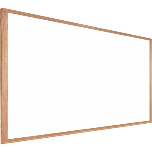 Ghent Verona Markerboard - 36" (3 ft) Width x 48" (4 ft) Height - Melamine Surface - Oak Frame - Durable, Non-magnetic
