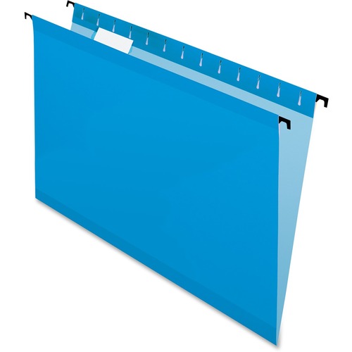 Pendaflex SureHook Letter Recycled Hanging Folder - 8 1/2" x 11" - Blue - 10% Recycled - 20 / Box - Color Hanging Folders - PFX6152CBLU