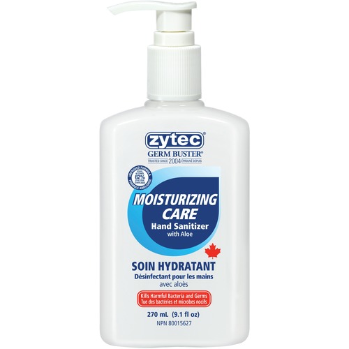 Zytec Germ Buster Moisturizing Care Sanitizer - 270 mL - Push Pump  - Lotion - 275 mL - Push Pump 