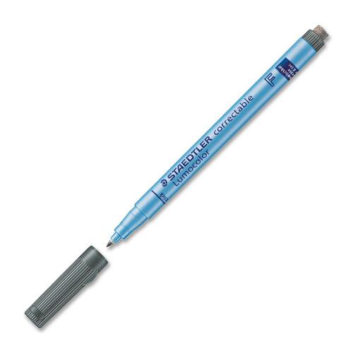 Lumocolor 305F9 Dry-Erase Marker - Fine Marker Point - 0.6 mm Marker Point Size - Refillable - Black - Plastic Barrel - Dry Erase Markers - STD305F9