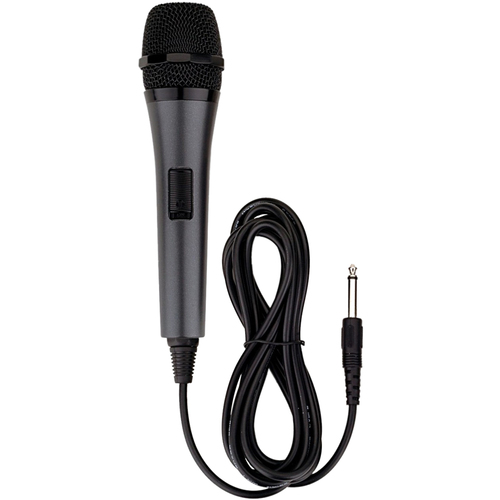 JS Karaoke M187 Wired Dynamic Microphone - 9.84 ft - 80 Hz to 11 kHz - 620 Ohm -72 dB - Handheld - Phono