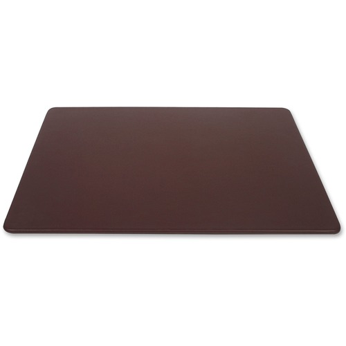 Dacasso Leather Desk Mat - Rectangular - 38" Width x 24" Depth - Felt - Top Grain Leather - Chocolate Brown