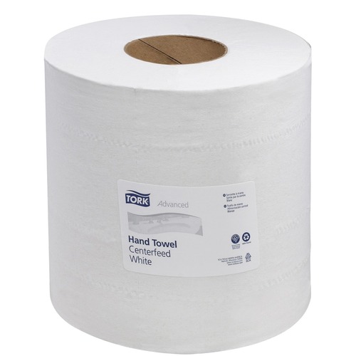 Tork Centrefeed Advanced Roll Hand Towel - 2 Ply - White - Centrefeed - 1 / Box - Paper Towels - TRK121204