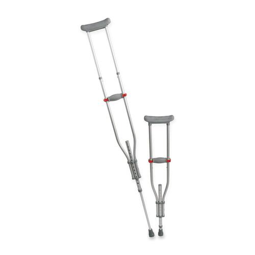 Medline MDS80540 Underarm Crutch - 250 lb Load Capacity - Adjustable Height