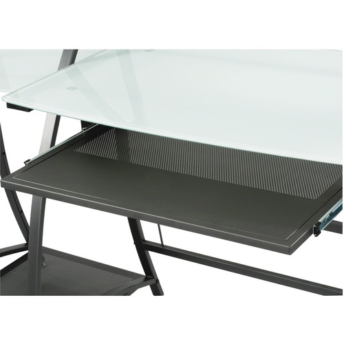 Safco Xpressions Keyboard Tray - 2.8" Height x 23.5" Width x 15.3" Depth - Black - 1