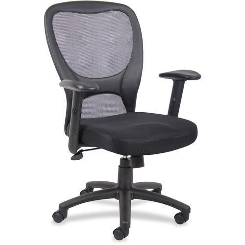 Boss B6508 Budget Mesh Back Task Chair - Black Seat Color - Black Frame Color - 5-star Base - 1 Each