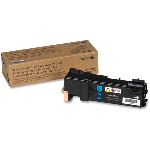 Xerox Original Toner Cartridge - Laser - 2500 Pages - Cyan - 1 Each