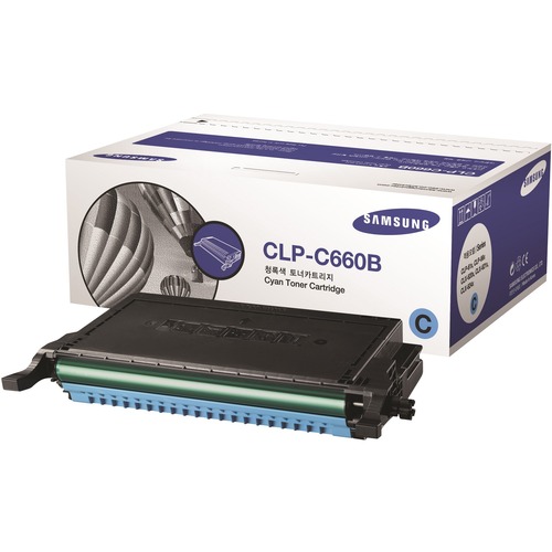 Samsung CLP-C660B Toner Cartridge - Cyan - Laser - 5000 Page