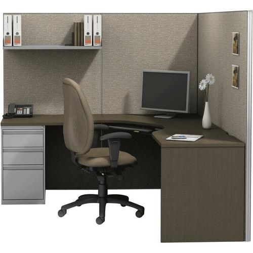 Global eO+ Single Person Workstation - Tiger Walnut