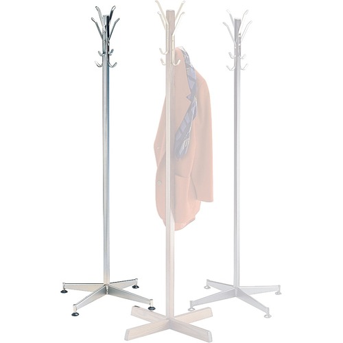 Global Coat Tree Hook Stand - for Garment - Chrome