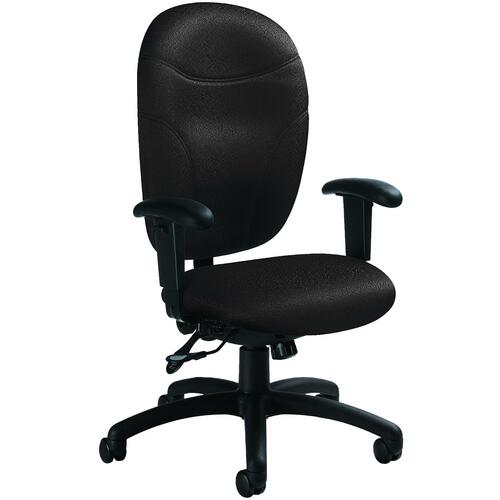 Global E-Plus Ergo High Back Multi Tilter Chair - Charcoal Fabric Seat - 5-star Base