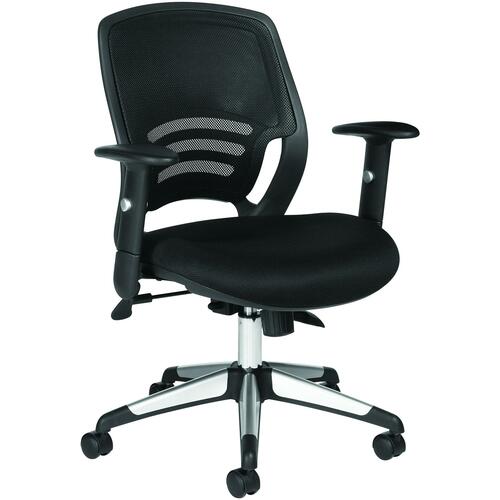 Offices To Go Pacer Mesh Back Task Chair - Black Fabric Seat - 5-star Base - Medium Back - GLBOTG11686QL10