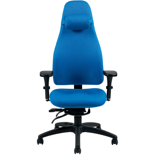 Global Obusforme High Back Multi Tilter Executive Chair - Royal Fabric Seat - 5-star Base