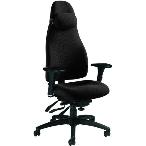 Global Obusforme High Back Multi Tilter Executive Chair - Nero Fabric Seat - 5-star Base