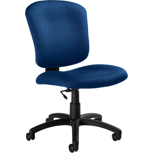 Global Supra X Armless Task Chair - Granite Seat - 5-star Base