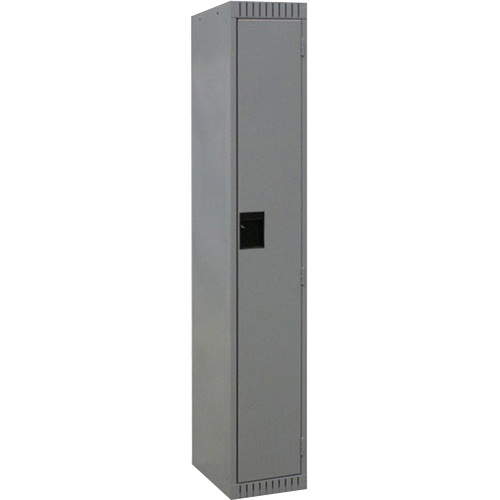 Sturdymet Single Teir Locker - Overall Size 72" x 12" x 18" - Light Gray - Steel