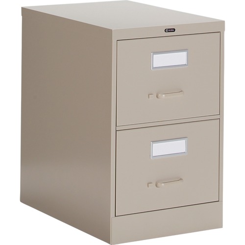 Global 2600 Vertical File Cabinet - 2-Drawer - 18" x 26.6" x 29" - 2 x Drawer(s) for File - Legal - Vertical - Ball-bearing Suspension, Lockable, Label Holder - Nevada - Metal