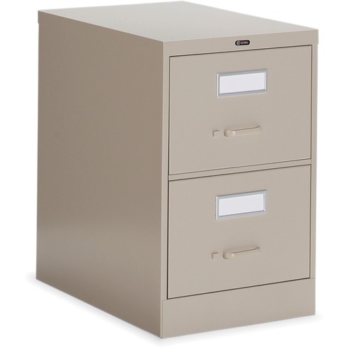Global 2600 Plus Vertical File Cabinet - 2-Drawer - 18" x 26.6" x 29" - 2 x Drawer(s) for File - Legal - Vertical - Ball-bearing Suspension, Lockable, Recessed Handle - Nevada - Metal - Metal Vertical Files - GLB26252NEV