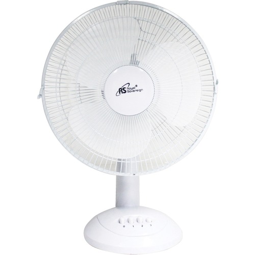 Royal Sovereign 12" desk fan - Royal Sovereign-DFN30B-Desktop Fan-12"- 3 Speeds-Wide Angle Oscillation-Portable