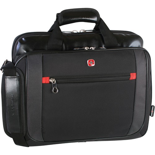 Holiday SWA0586 Carrying Case (Briefcase) for 15.6" Notebook - Black - Handle, Shoulder Strap - 12" (304.80 mm) Height x 15" (381 mm) Width x 3.50" (88.90 mm) Depth - 1 Pack - Computer Cases - HDLSWA0586