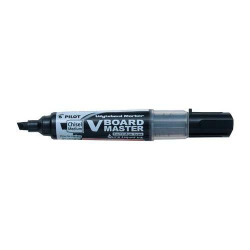 BeGreen V Board Master Dry Erase Marker - Chisel Marker Point Style - Refillable - Black - 1 Each - Dry Erase Markers - PILBGWBMAVBMCBK