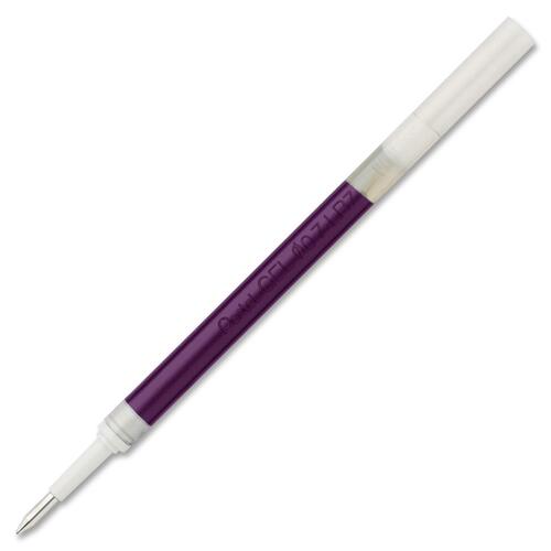 Pentel Energel Retractable .7mm Gel Pen Refill - 0.70 mm Point - Violet Ink - Metal Tip, Smear Proof, Smudge Proof, Quick-drying Ink - 1 Each - Pen Refills - PENLR7V